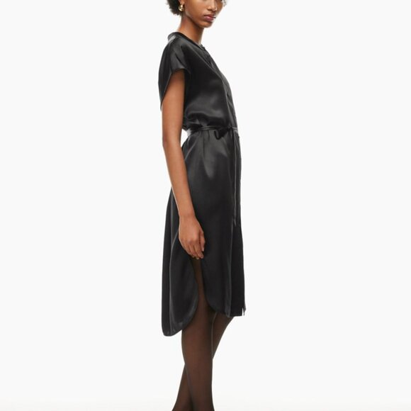 Aritzia Babaton Deligate Silk Dress | Black | Size S | BNWT - Picture 3 of 15